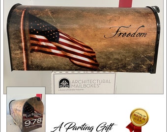 Decorative Mothers Day Custom Mailbox - Patriotic gift for him - Gift for her