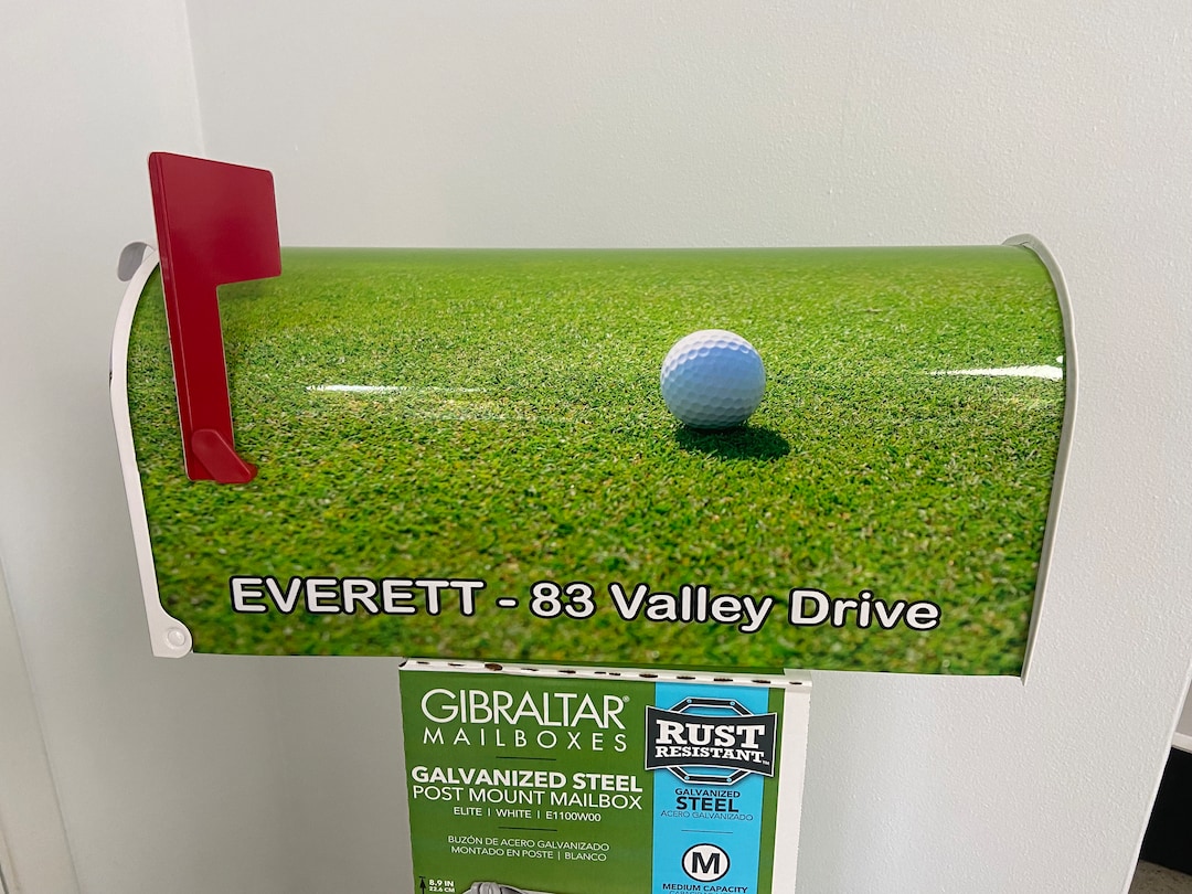 Golf Custom Mailbox. Homemade Christmas Holiday Gift Stocking Etsy