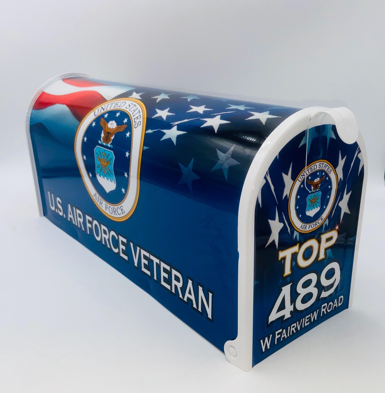 U.S. Air Force Veteran Mailbox: Custom Patriotic Design - Etsy
