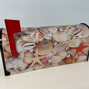 Seashell Mailbox: Beach House Decor, Personalized Address