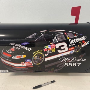 Racecar Custom mailbox for auto shop,  gift for Dad and Mom