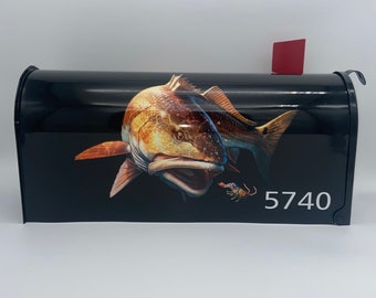 Redfish Custom Mailbox, Beach House Gift for Fathers Day
