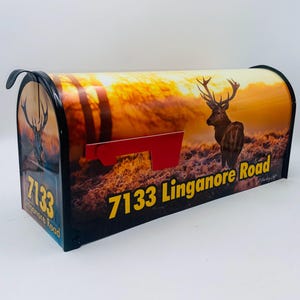 Custom Deer Stag Mailbox: Personalized Farmhouse Decor
