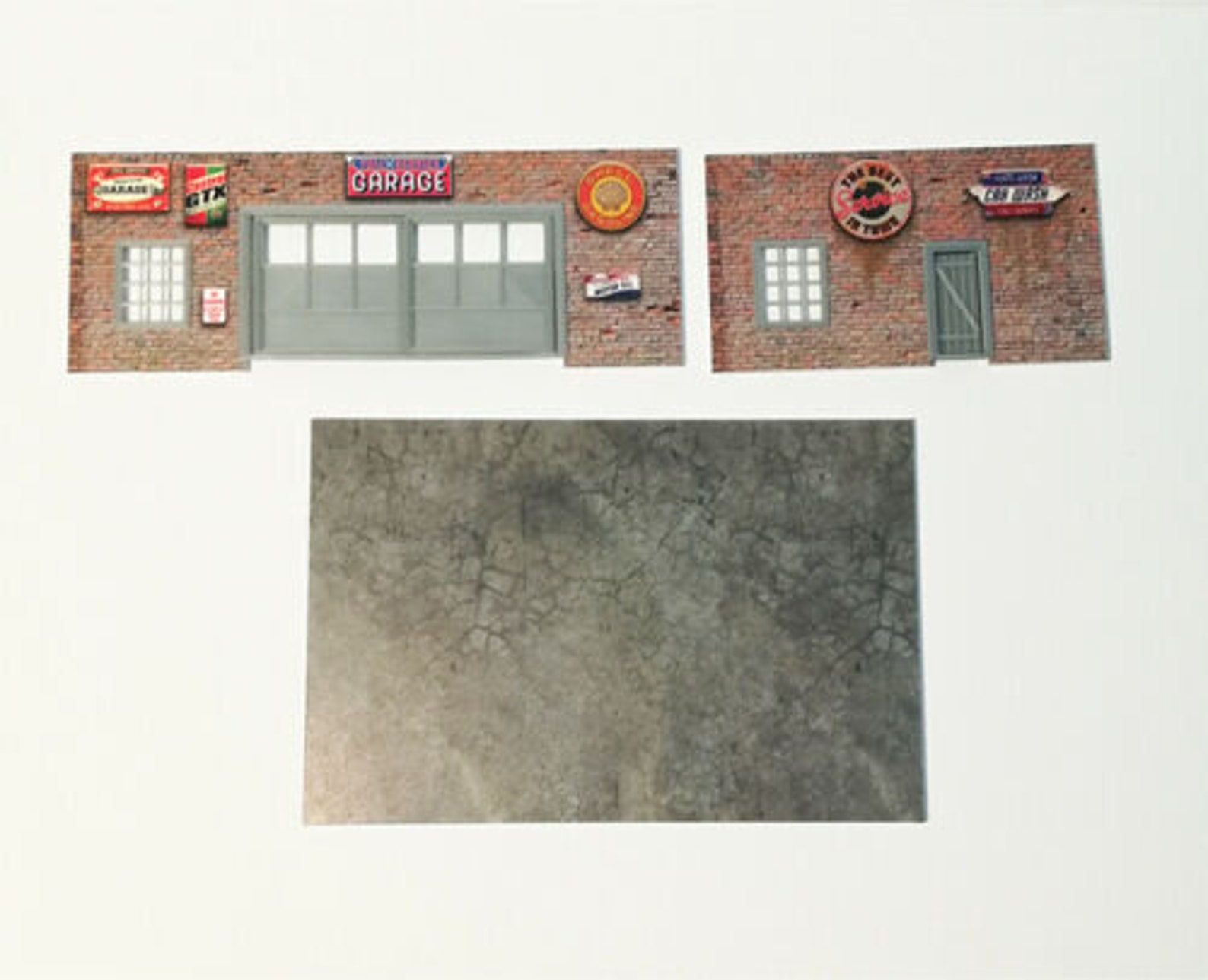 Diorama Brick Garage Display Model Kit Scale 160 / 64 Car Etsy