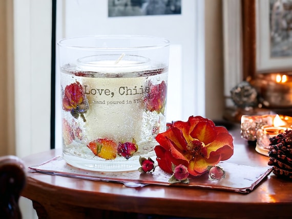 Gel Rose Jelly Scented Candle - Pieces