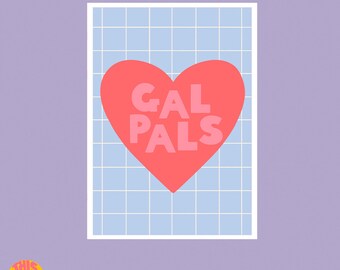 Gal Pals | Galentine Card Pack | Valentines Day Card | Valentines Day Cards Funny | Friendship Card | Happy Galentines Day Card