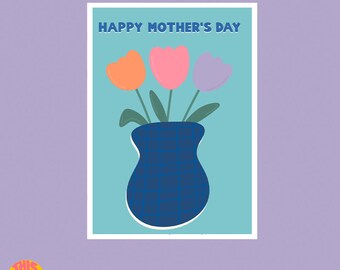 Cute Mother's Day Card, Happy Mother's Day Card, Card For Mum, Pretty Card, Mothers Day Card From Son, Card For Mum, Card For Mummy