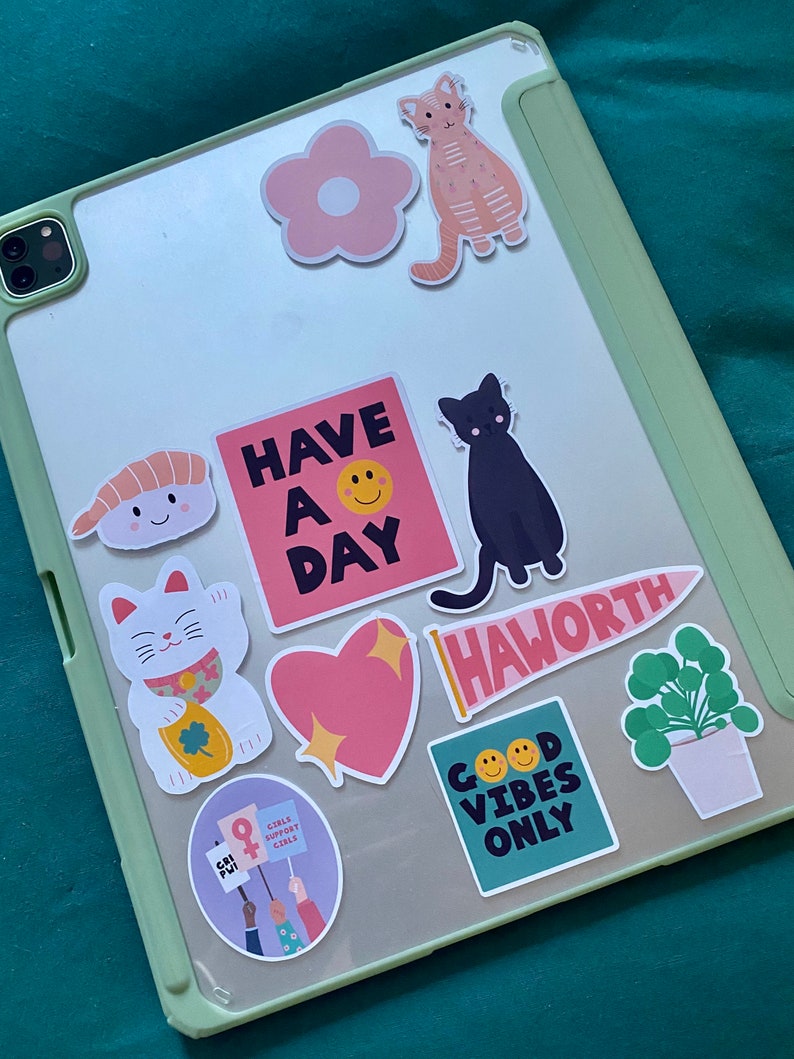 Maneki Neko Sticker Japanese Cat Stickers Cute Cat Stickers Good Luck