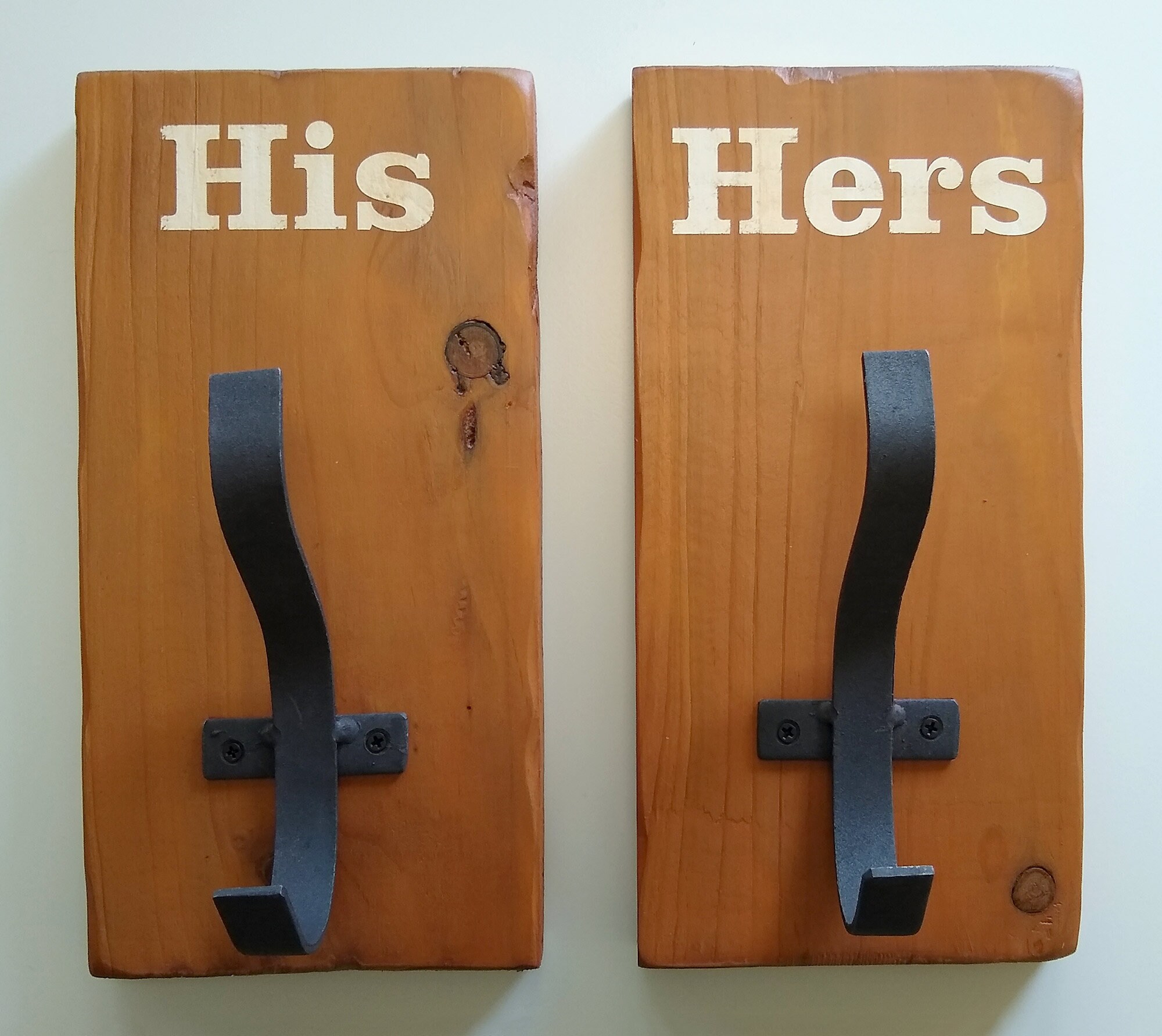 His Hers Towel Hooks Bathroom Décor Towel Hook Wall Etsy UK