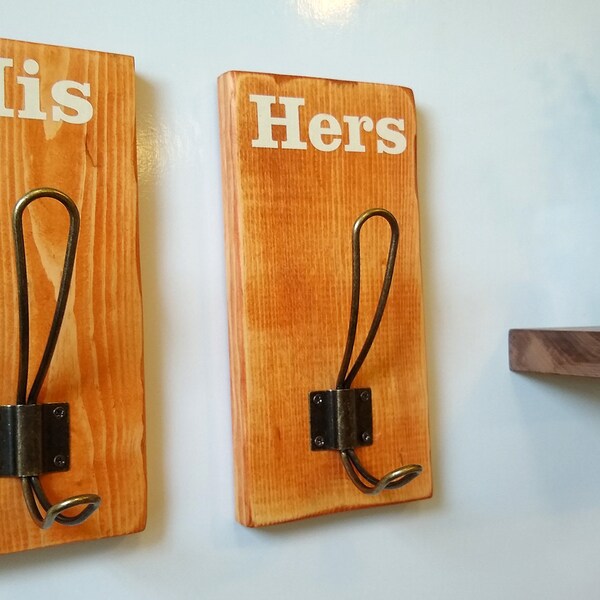 His and Hers Towel Hooks Etsy