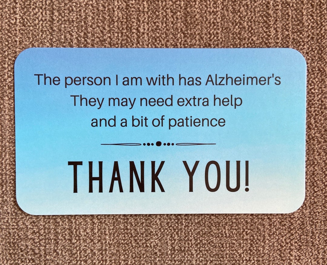 Alzheimer's Cards - Etsy