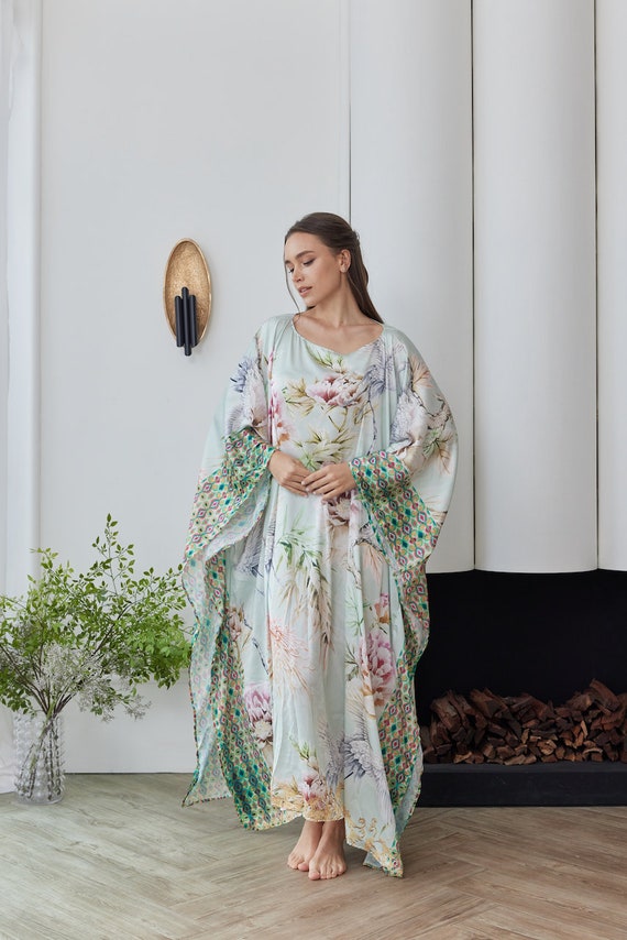 slim fit dress slacks Baltic Born Womens Kia Kimono Maxi Dress | Dark Sage