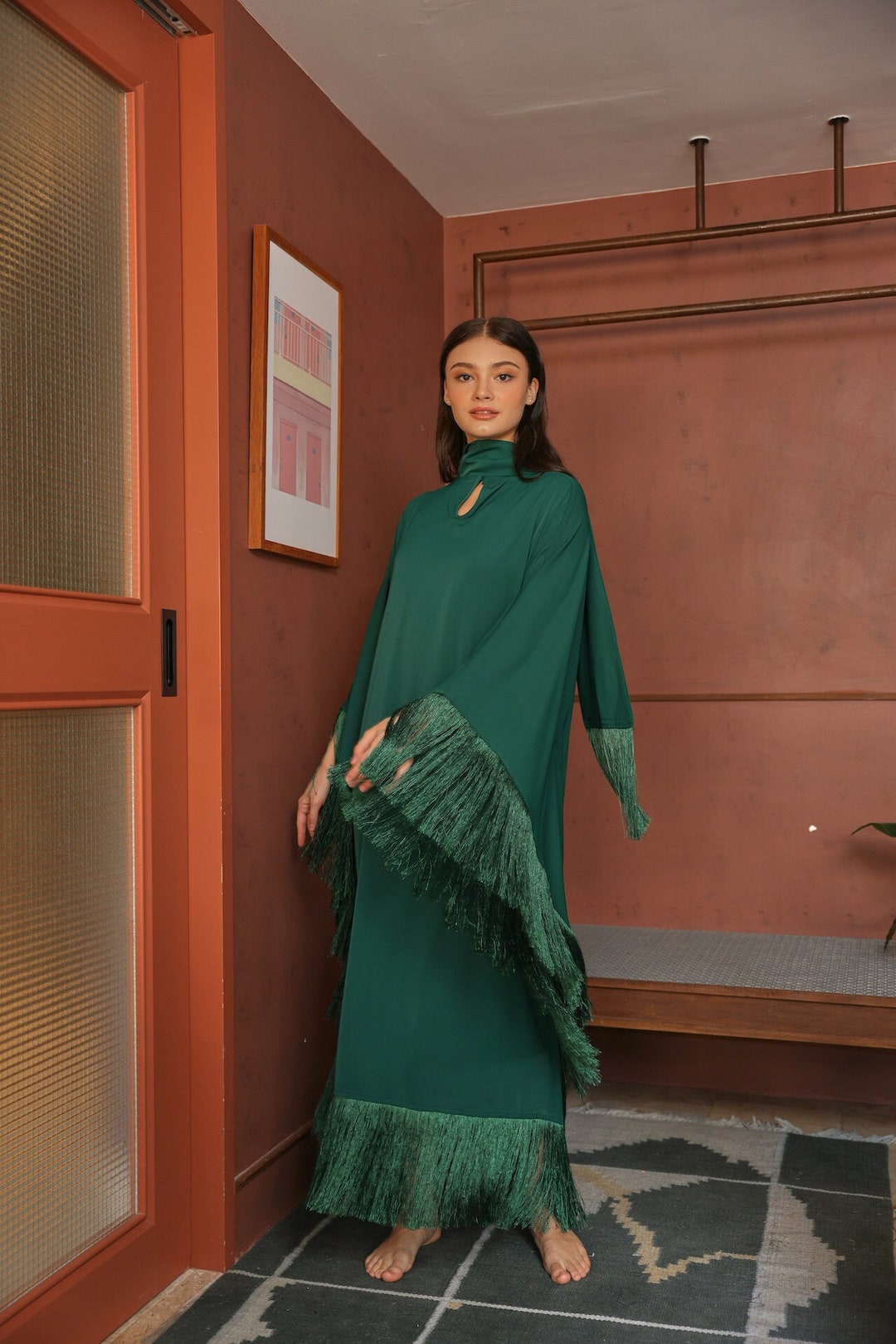 SHORT KAFTAN WITH HIGH NECK LADY STARDUST