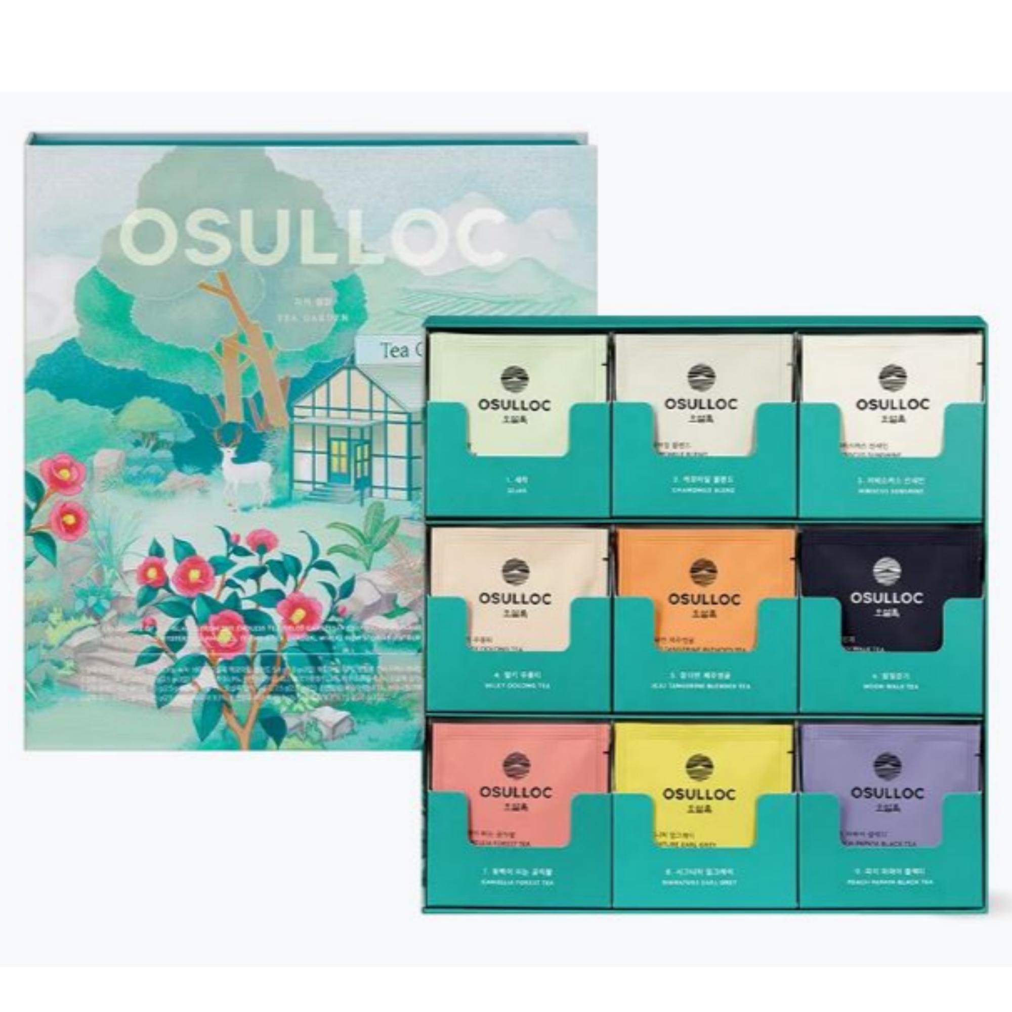 OSULLOC 済州島茶園物語 / 9種類のお茶 x 各3個 / 韓国産高品質