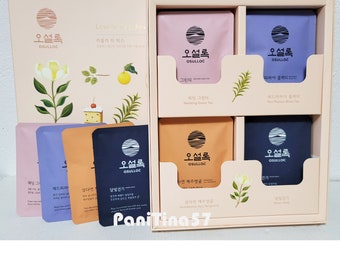 OSULLOC Jeju Lovely Premium Organic Tea Collection 4 Favors x 3EA Box Gift