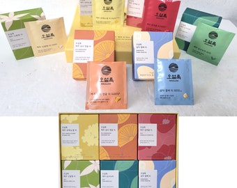 OSULLOC O Thank You Tea Box 6Flavors x 5EA (30Packs) / Tea lover / Gift for Mothers, Girlfriends / Gift for her or yourself