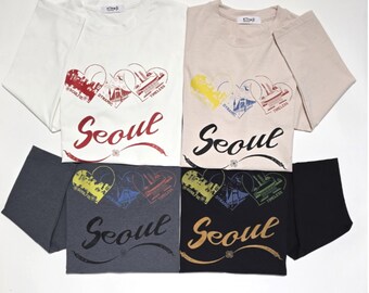 Unisex Essence of Seoul Eco-Friendly Soft Stretchy Comfortable Long Sleeve T-Shirts / Soulful, Dynamic, Timeless Gift for lover