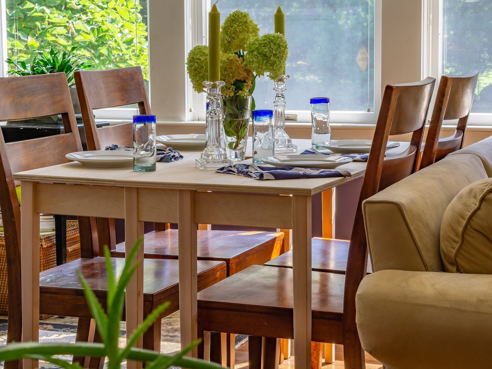 Small Narrow Wood Dining Table. Space Saving Drop Leaf Folding - Etsy