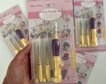 3 Size Adjustable Punch Needle, Punch Needle Set, Punch Needle Embroidery  for Beginners, Christmas Gift for Crafters 
