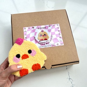 Punch Needle Kit, Beginner Punch Needle Kit, Mug Rug Coaster Kit, Embroidery Kit