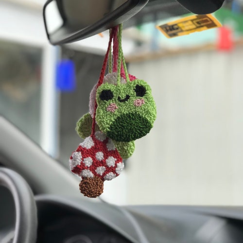 Car Mirror Hanging Mushroom Rearview Mirror Hanging Car Etsy