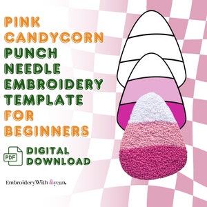 Puede incluir: Un patrón de descarga digital para un proyecto de bordado con aguja de punzón de maíz dulce rosa. El patrón es para principiantes e incluye una descarga PDF.