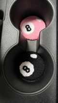 Magic 8 Ball Car Coasters, Set of 2 Car Coaster, Car Accessories, Pink Car Accessories for Women, Gift for New Car