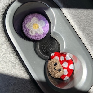Set of 2 Car Coaster, Christmas Gift, Pink Car Accessories, Coaster for Car, Pink Car Accessories for Women, New Car Gift, Gift for New Car