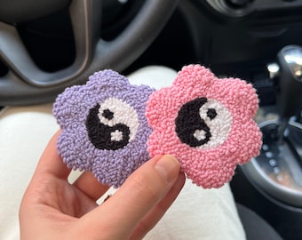 Cute Car Accessories, Car Accessories for Women, Yin Yang Car Coaster, New Driver Gift, Gift for New Car Owner