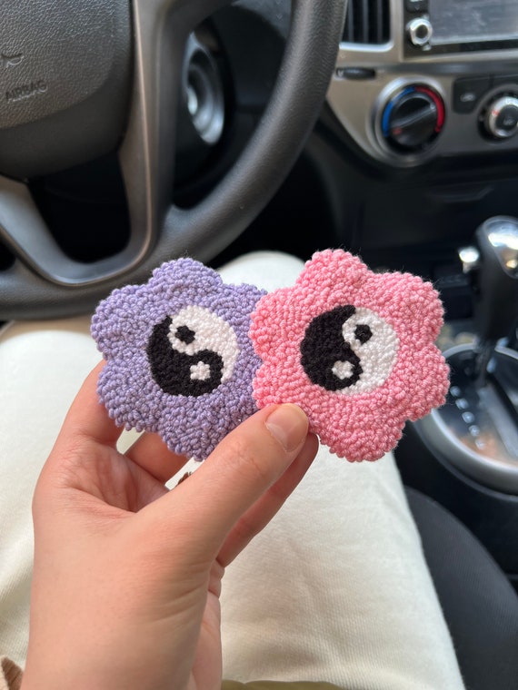 Cute Car Accessories, Car Accessories for Women, Yin Yang Car Coaster, New  Driver Gift, Gift for New Car Owner 