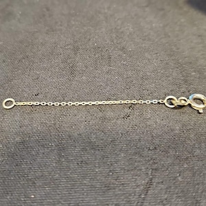 Gold Jewelry Extender Chain, Necklace or Bracelet Extension Chain, 14K Gold Plated Clasp Chain, Adjustable Jewelry Chain, Jewelry Supplies