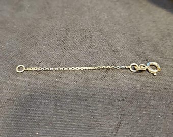 14K Solid Gold Extender Chain: Necklace & Bracelet Extension
