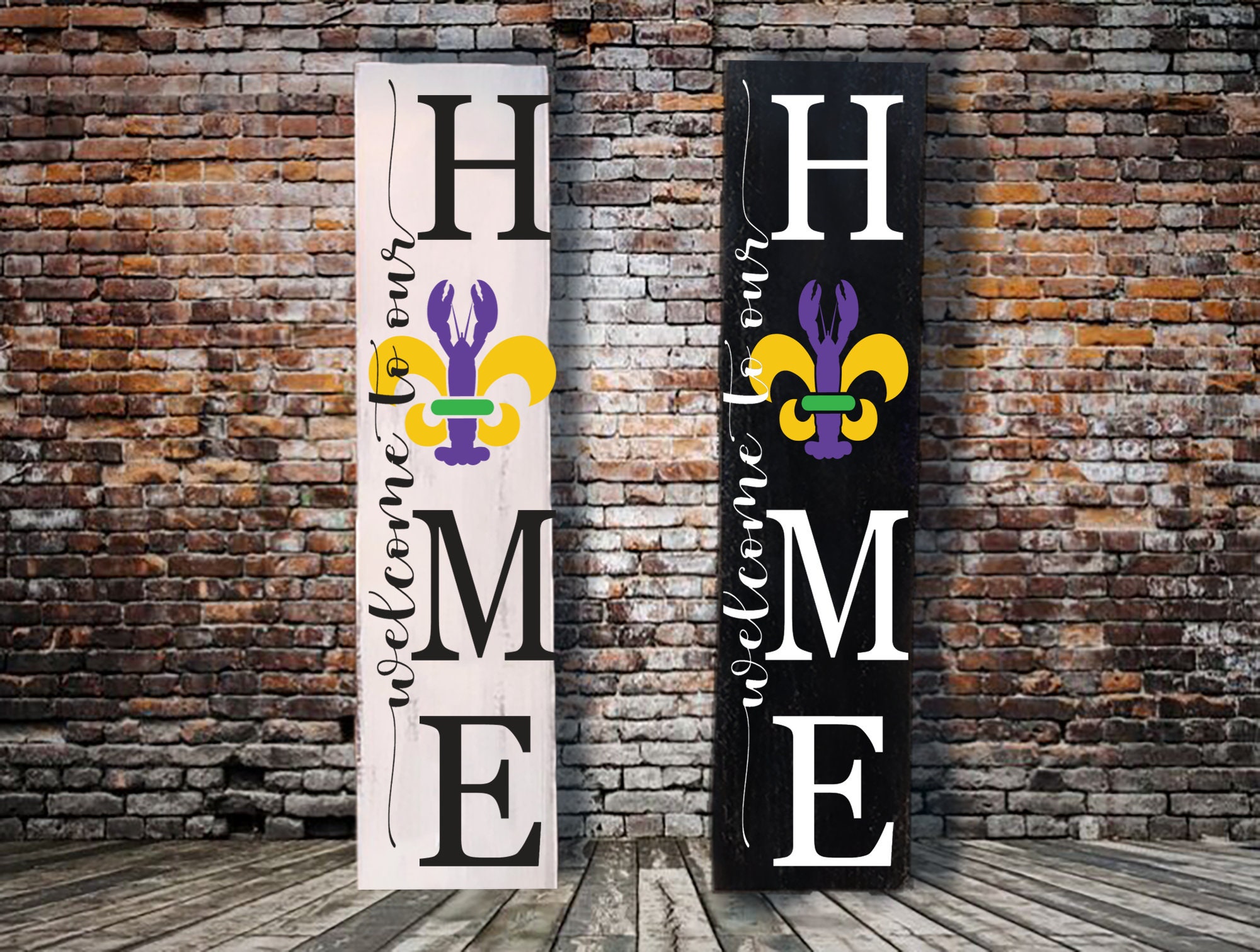 mardi gras welcome mat