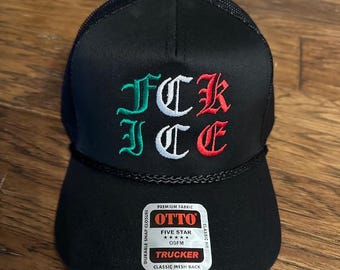 FCK ICE Snapback Hat: Bold Statement 5-Panel Cap