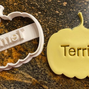 Personalized Pumpkin Cookie Cutter