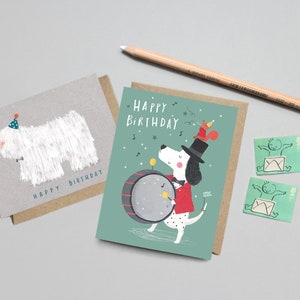 12 Children Birthday Cards Set, Multi Pack of cute Animal Cards. Greetings Cards Set for little ones image 6