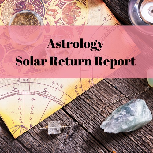Solar Return Report and Chart Astrology Birthday Report Year Etsy(06)