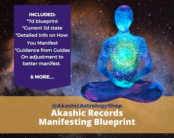 Manifesting Blueprint Akashic Records Reading: How do you best manifest? Includes personal guidance for your current manifestation intention