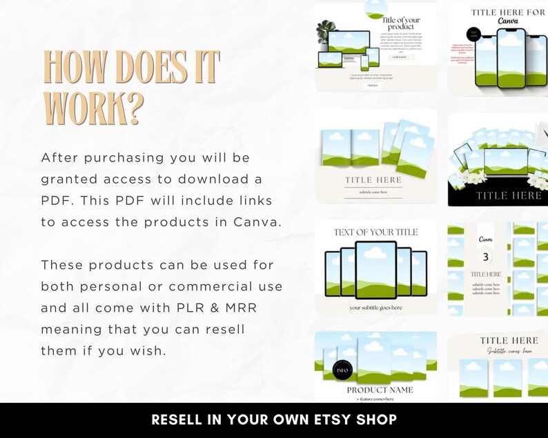 Master Resell Rights Mockup, MRR/PLR, Canva Mockup Bundle, Online ...