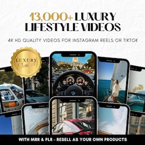 13,000+ Viral Luxury Rich Lifestyle Videos Reels, Cars , Yacht, Plane, Millionaire - TikTok, Instagram, YouTube Shorts - Instant Download