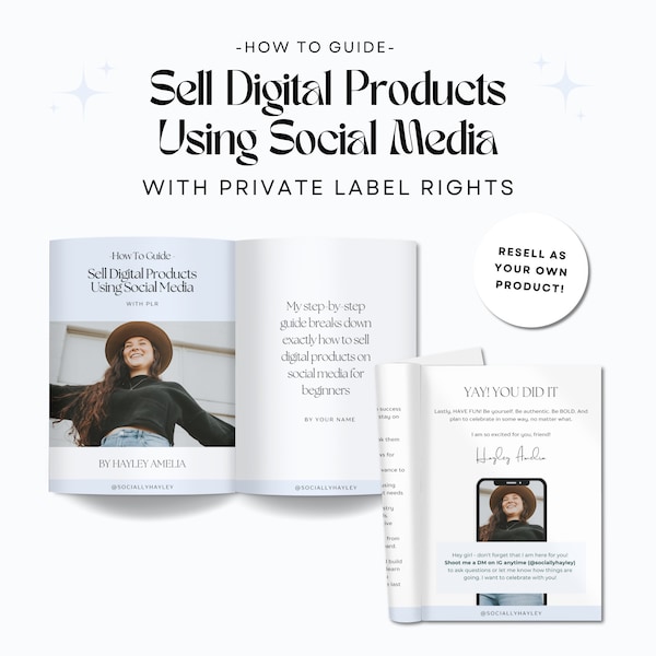 Guide to Selling Digital Products On Social Media, PLR Digital Product Guide, DFY Lead Magnet, DFY Freebie, Digital Marketing Ebook, Mrr