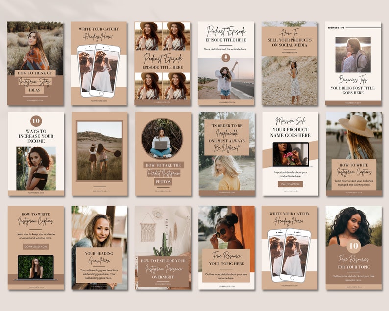 Pinterest Templates Canva, Lifestyle Pinterest Templates, Blogger Templates, Pinterest Marketing, Pin Template, Pinterest Blogger Templates image 2