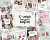 Girly Instagram Canva Templates Pink Aesthetic, Trendy Instagram Posts, Coquette Instagram, Pink IG Feed Canva, Scrapbook Instagram Posts