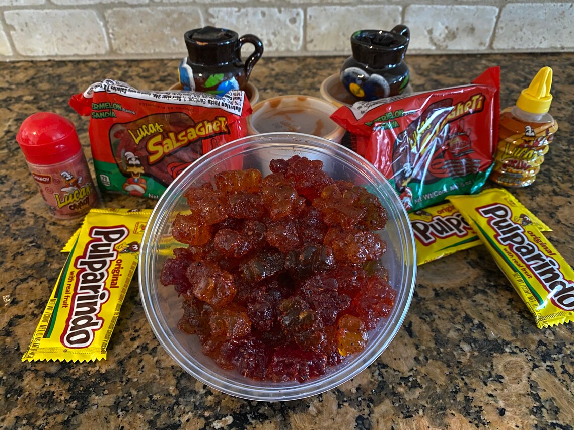 Gummy bear chamoy candy Homemade chamoy candy Etsy.de