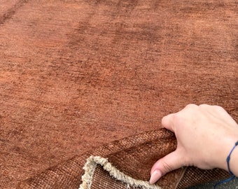 希少　バーミリオン　レッド　205×98 ターコイズ　トルコヴィンテージラグ トルコ絨毯 ヴィンテージラグ 128×267cm (TRE1998