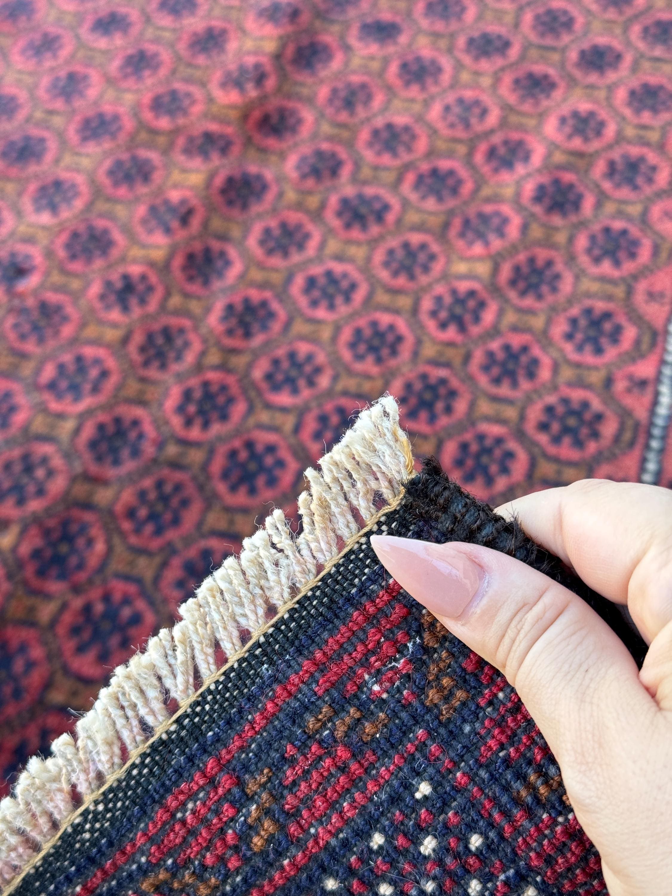 3x4-5 (91x152) ハンドメイドヴィンテージアフガンバルーチラグ