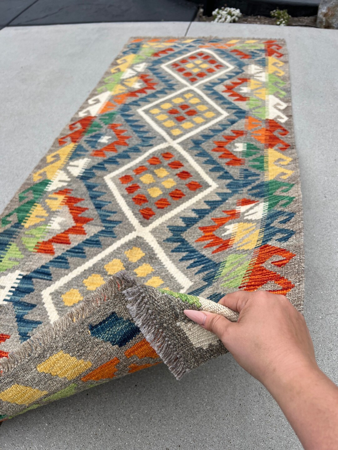 KJ33702 | キリムズジャパン アフガンキリム バルーチ族 ランナー