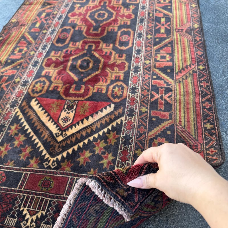3x5 Vintage Tan Rug - Etsy