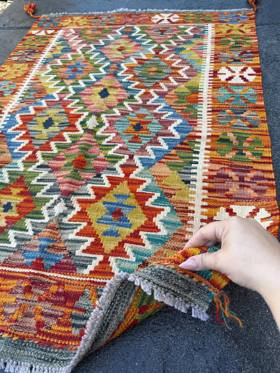 ラグ・カーペット Afghan Hodrang Kilim il_1080xN.7133669250_qaft.jpg