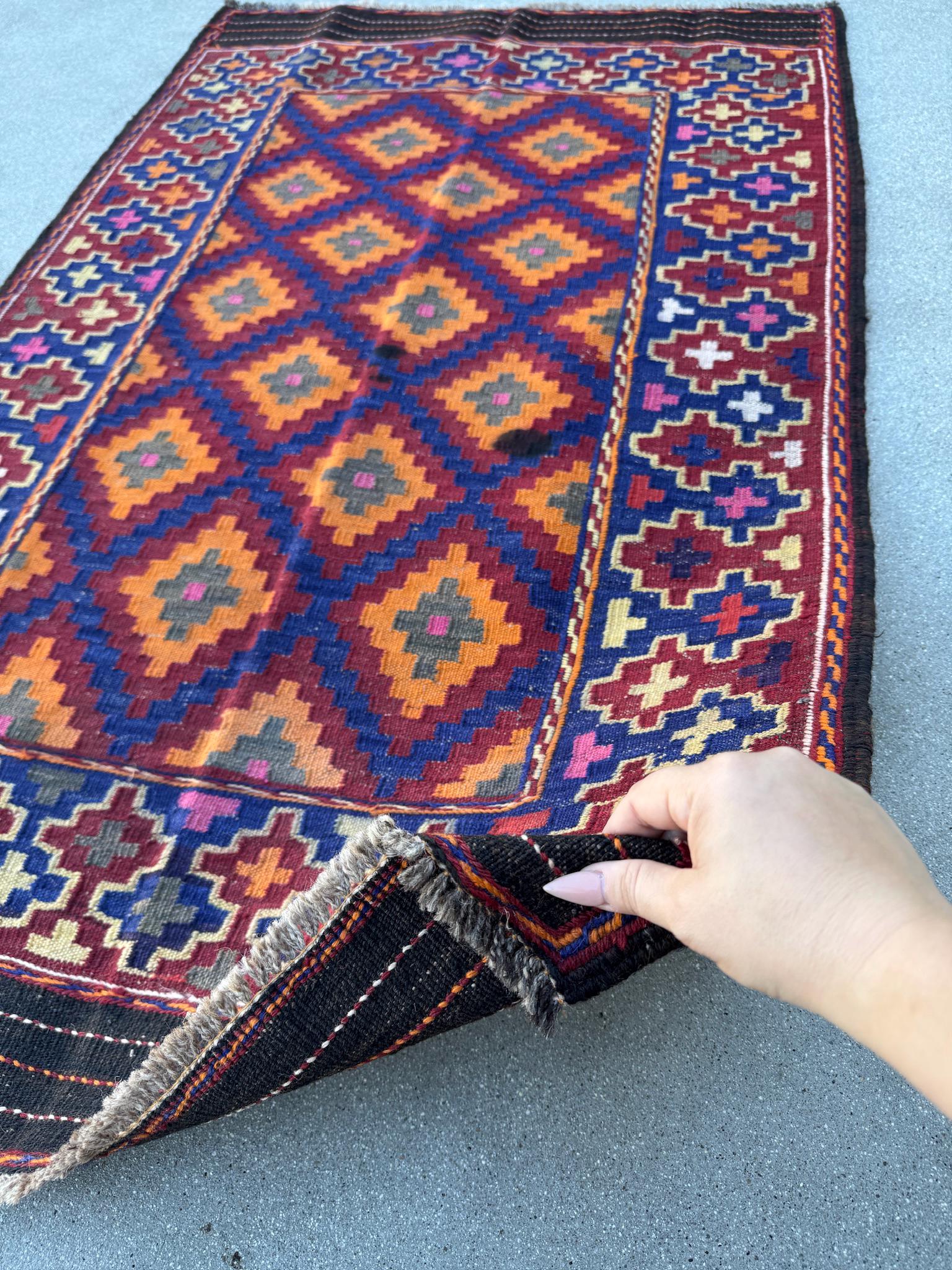 Afghan Kilim Rug - Etsy